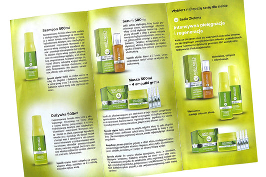 Wellness Premium Organic Hemp Shampoo label close-up shows organic formula for damaged hair