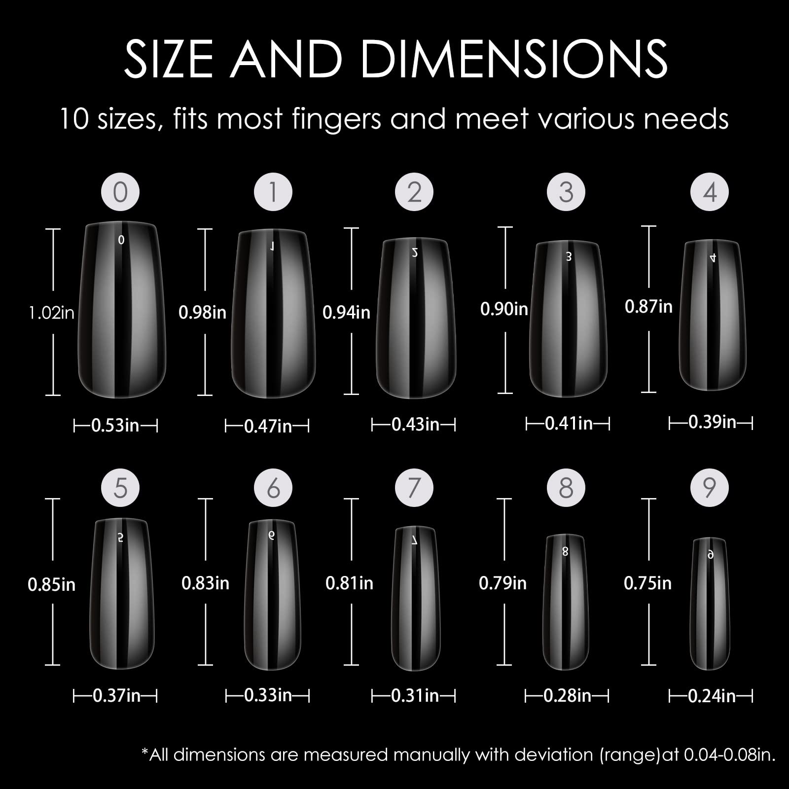Wellquinn short square tips for wedding or prom-ready nails.