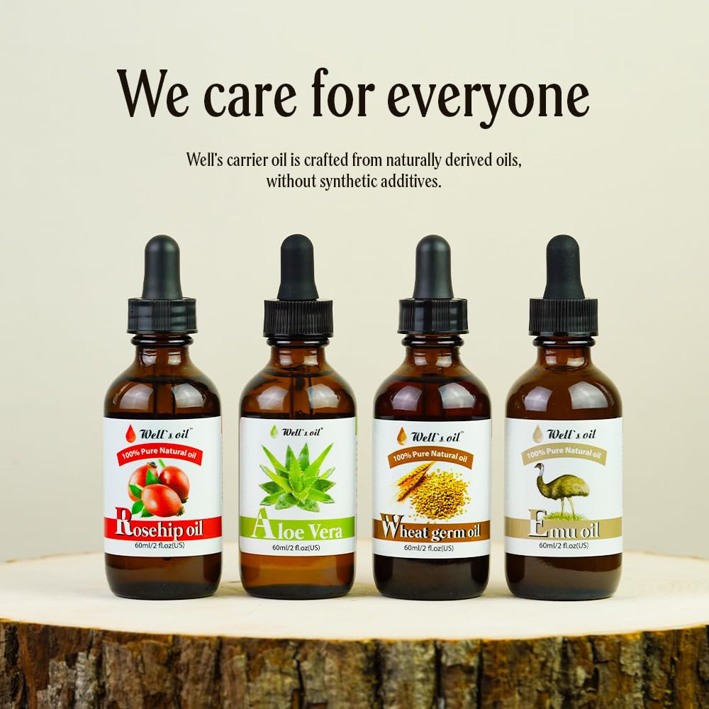 Well's Oil Aloe Vera Oil texture absorbed for silky, hydrated skin