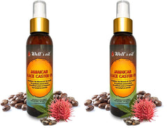 Well's Oil Jamaican Black Castor Oil Spray bottle for easy detangling.