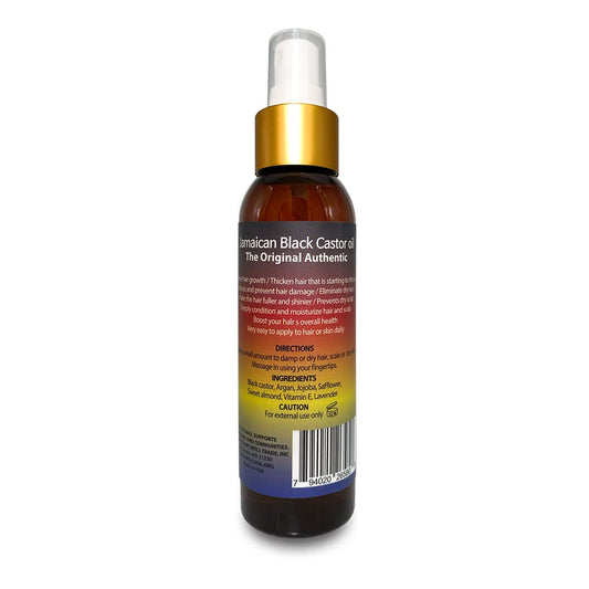 Well's Oil Lavender Jamaican Black Castor Oil spray mist improves manageability after washing.