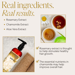 Haircare routine image showing gentle cleansing with WEN conditioner