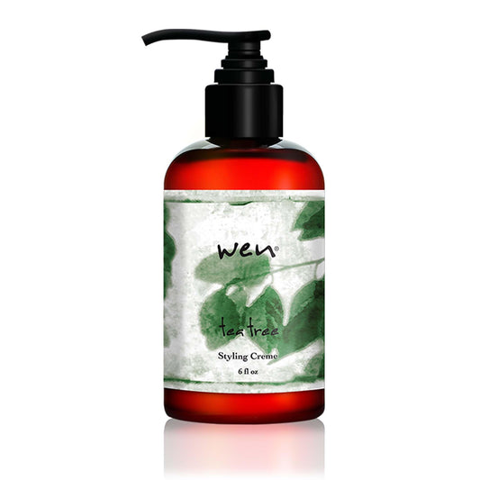 WEN by Chaz Dean Tea Tree Styling Creme bottle front for all hair types