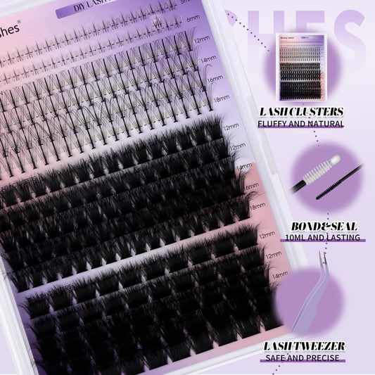 Bottom lashes with transparent band offer natural look and easy handling from Wendy Lashes.