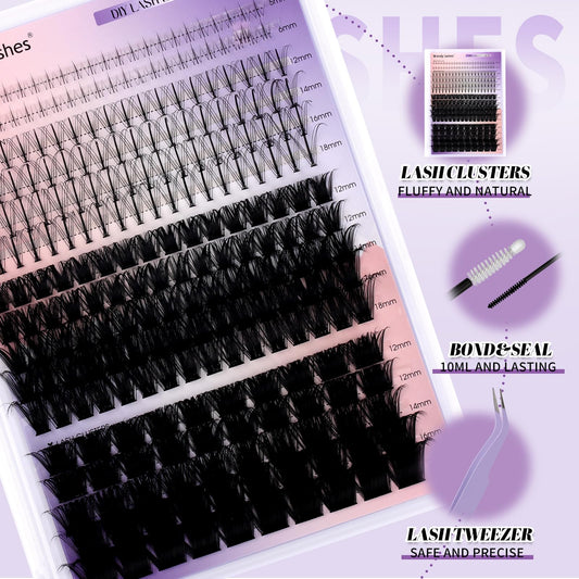 Wendy Lashes DIY kit lower lashes tray for seamless blend.