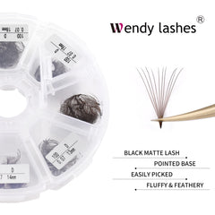 Wendy Lashes handmade fans, soft feel for comfortable wear.