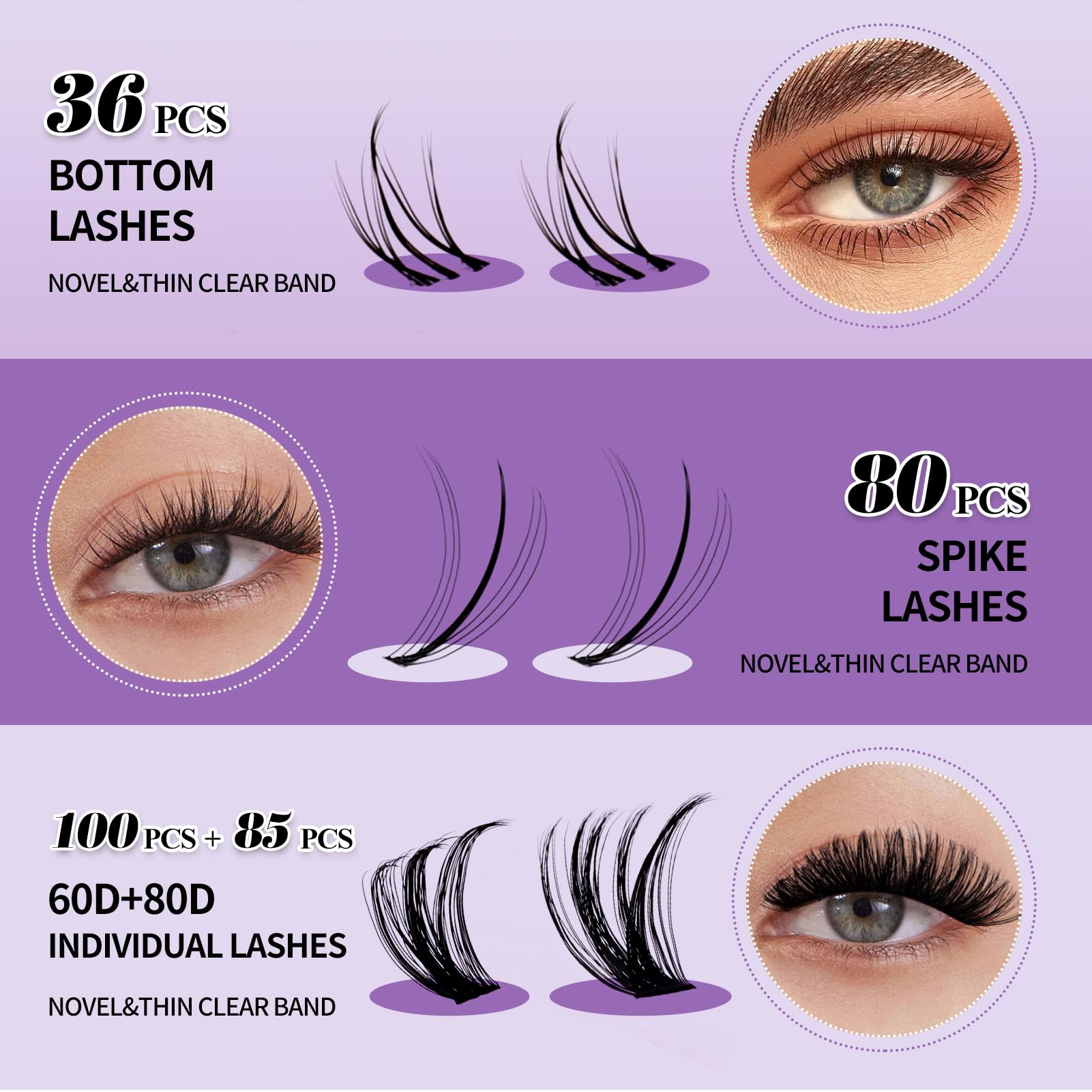 WENDY LASHES lash bond and seal for secure wear.