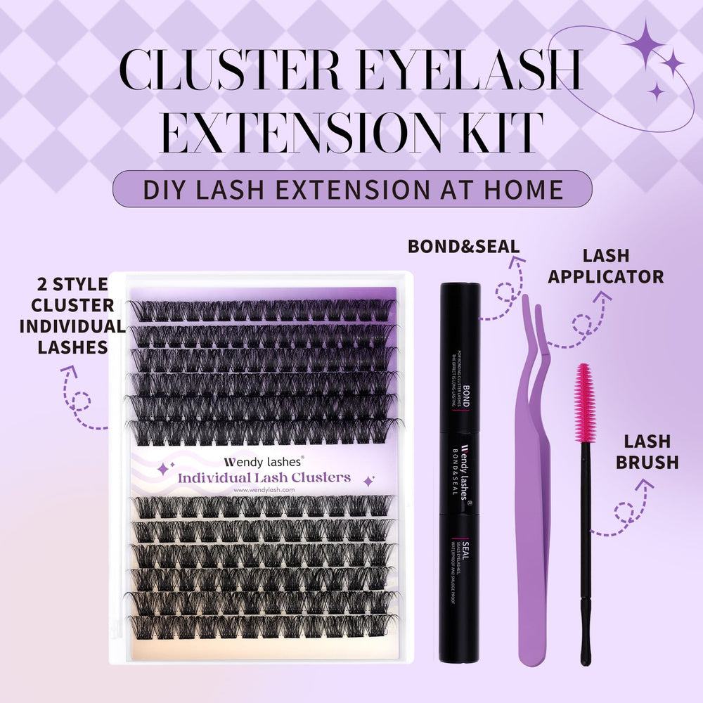Wendy Lashes lash bond and seal for secure adhesion.
