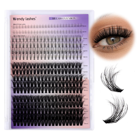 Wendy Lashes lash clusters 12–18mm variety for natural to dramatic looks