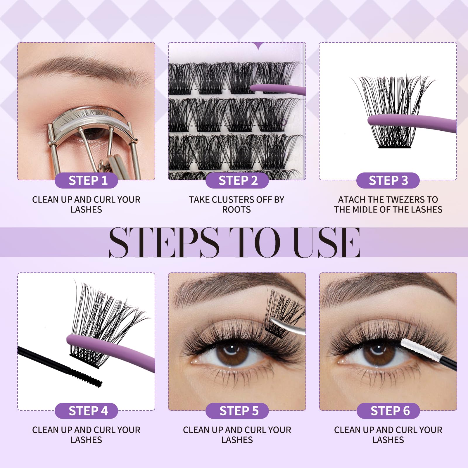 Wendy Lashes all-in-one kit layout for home lash creation.