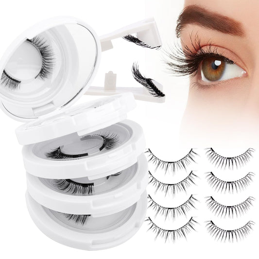 Wendy Lashes magnetic eyelashes 4-pair set for glue-free quick wear.