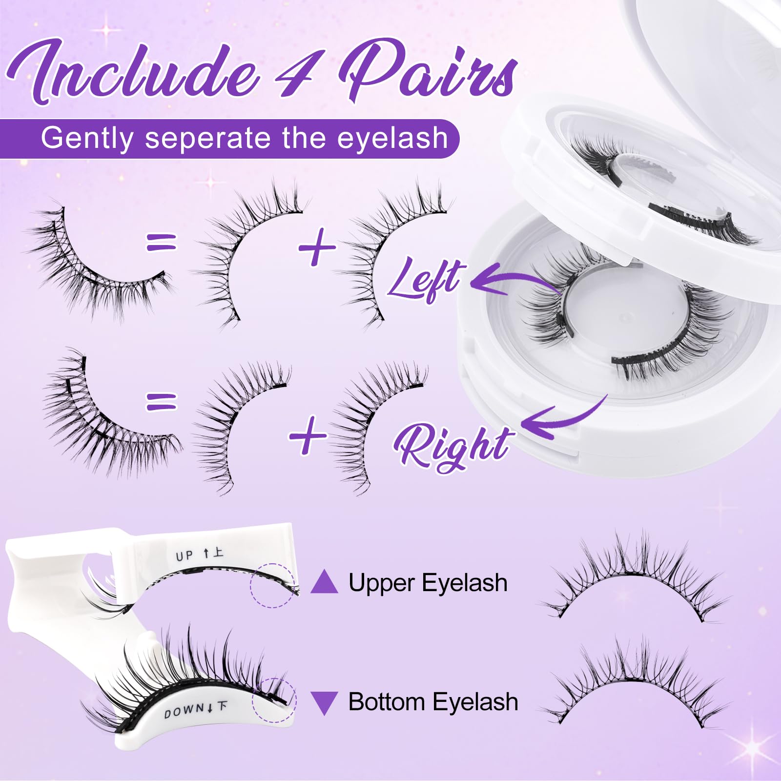 Wendy Lashes natural-look magnets create seamless daily enhancement.