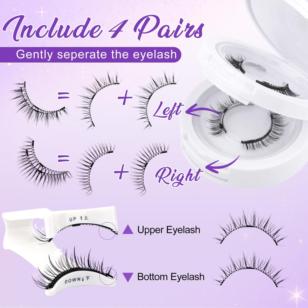 Wendy Lashes natural-look magnets create seamless daily enhancement.