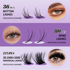 Wendy Lashes spike lashes: four styles for dramatic, feathery texture.