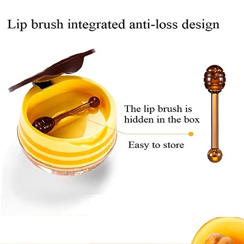 WenFeng propolis lip mask honey pot image highlighting soothing hydration.