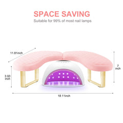 Wenxintek non-slip bottom keeps the arm rest steady during manicure sessions.
