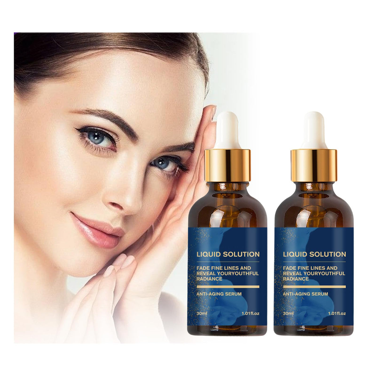 WeslaPlus Olavita serum bottle close-up showing gentle hydration benefits