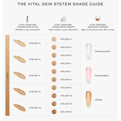 On-skin glow with a soft-matte finish for a natural appearance.
