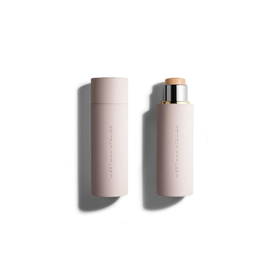 Westman Atelier Vital Skin Foundation Stick with natural finish for seamless blending.