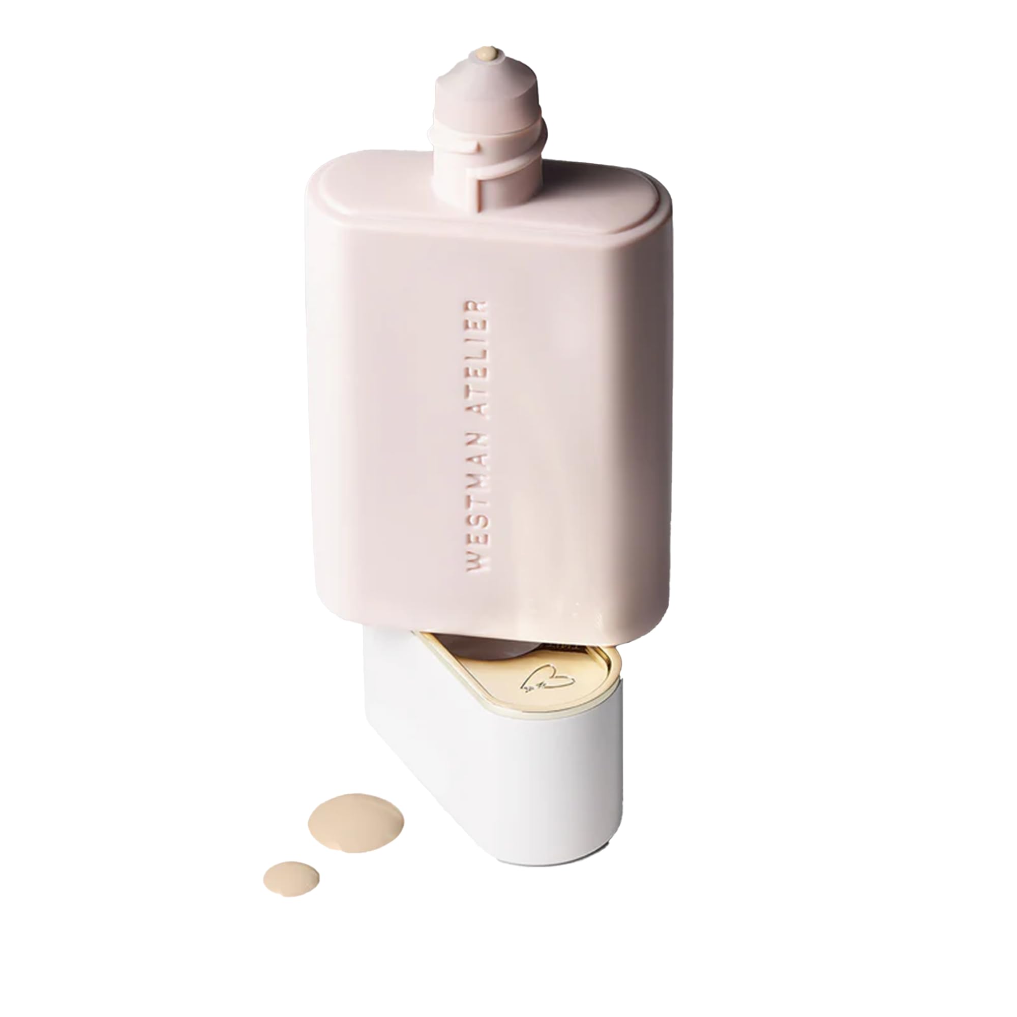 Westman Atelier Complexion Drops bottle showing hydrating, radiant coverage for a natural glow