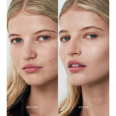 Westman Atelier Complexion Drops swatch on skin demonstrates buildable coverage and nourishment