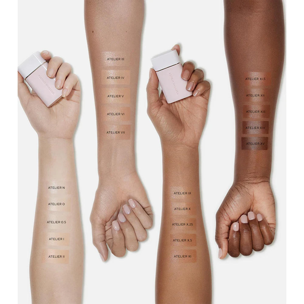 Westman Atelier Complexion Drops texture closeup reveals silky, breathable tint for even tone