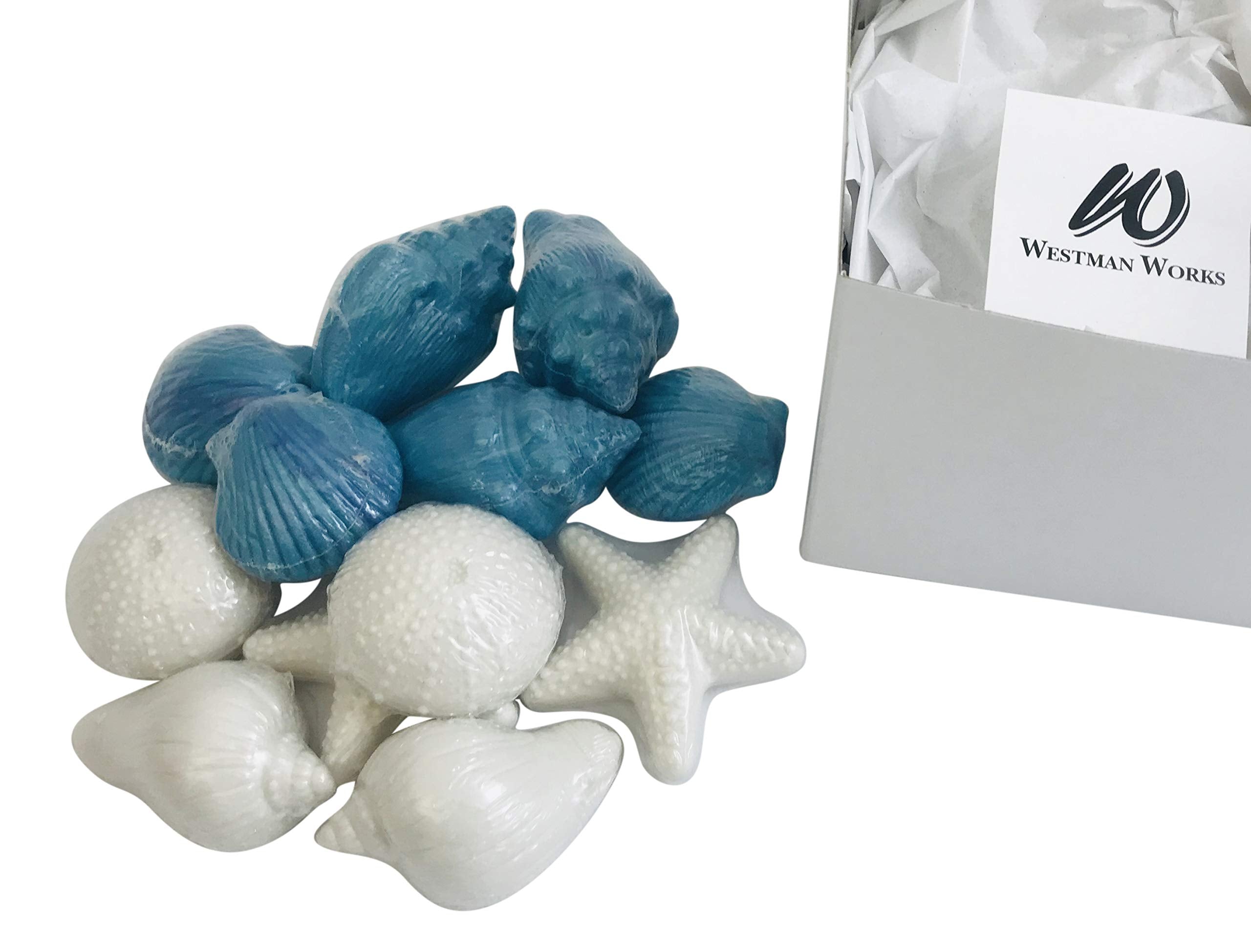 Westman Works Assorted Beach Shapes Soap for decorative display and gentle cleansing.
