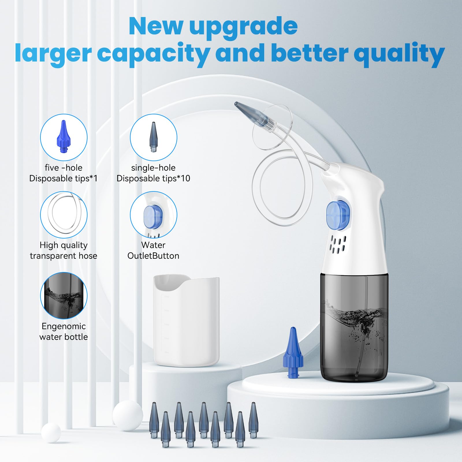 WEUANY soft-silicone-replacement-nozzles provide gentle replacements after use