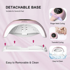 WEVILI pink ABS material with detachable base ready for toenail or fingernail drying.