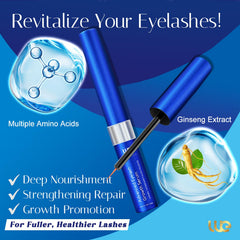 Wewell eyelash growth serum being applied along the lash line