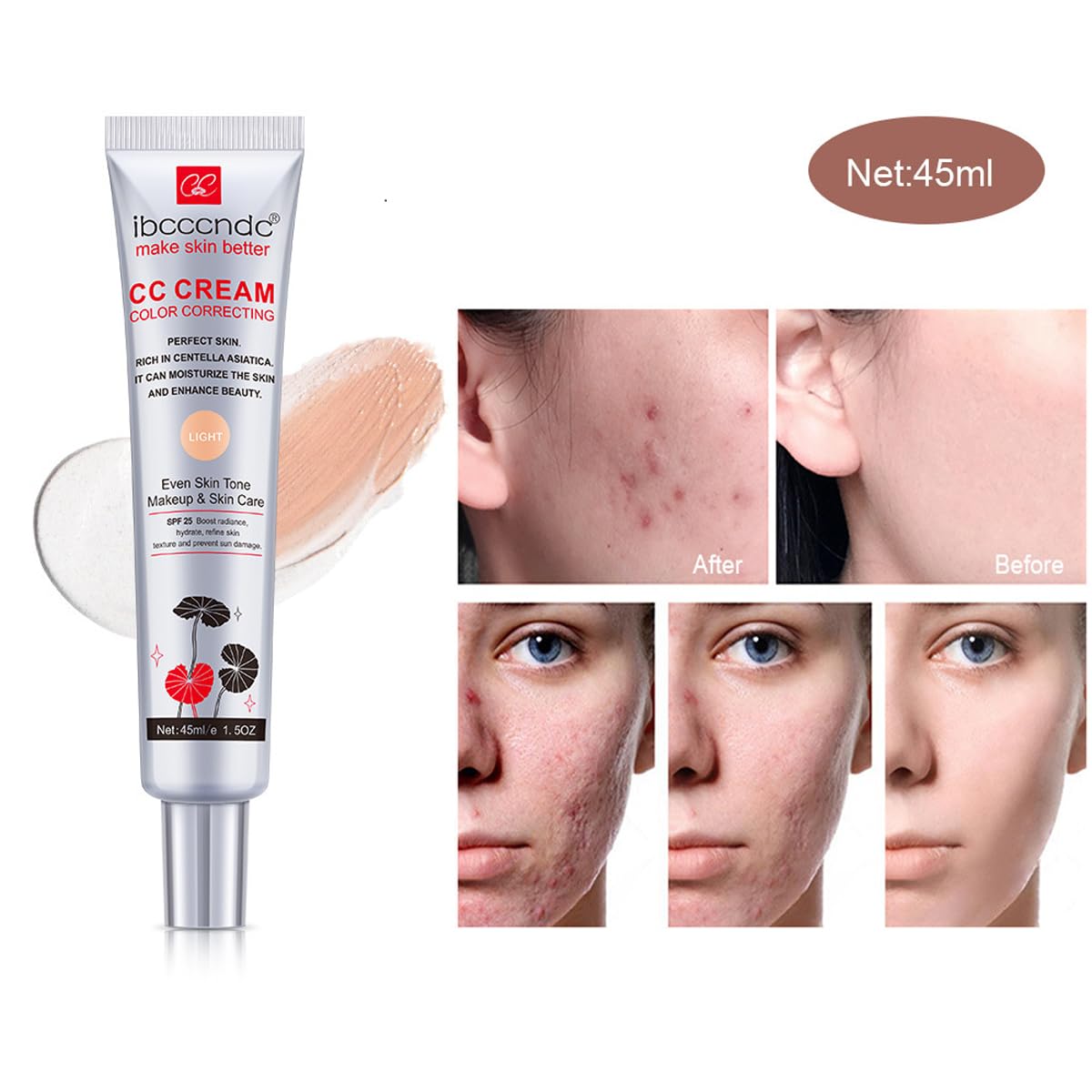 WFWJ CC Cream being applied to hand for effortless blending and natural finish