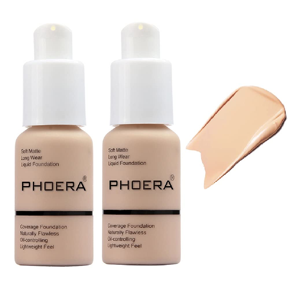 WFWJ PHOERA porcelain bottle showing full coverage with oil-control finish.