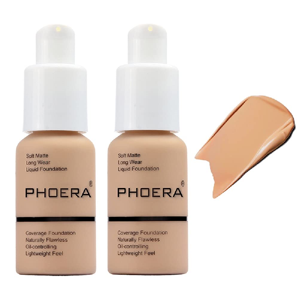 WFWJ Phoera Foundation porcelain swatch shows natural coverage and light texture.