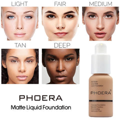WFWJ PHOERA Foundation waterproof cap close-up demonstrates long-lasting wear.