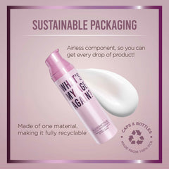 Creamy texture close-up reveals light, fast-absorbing hydration.