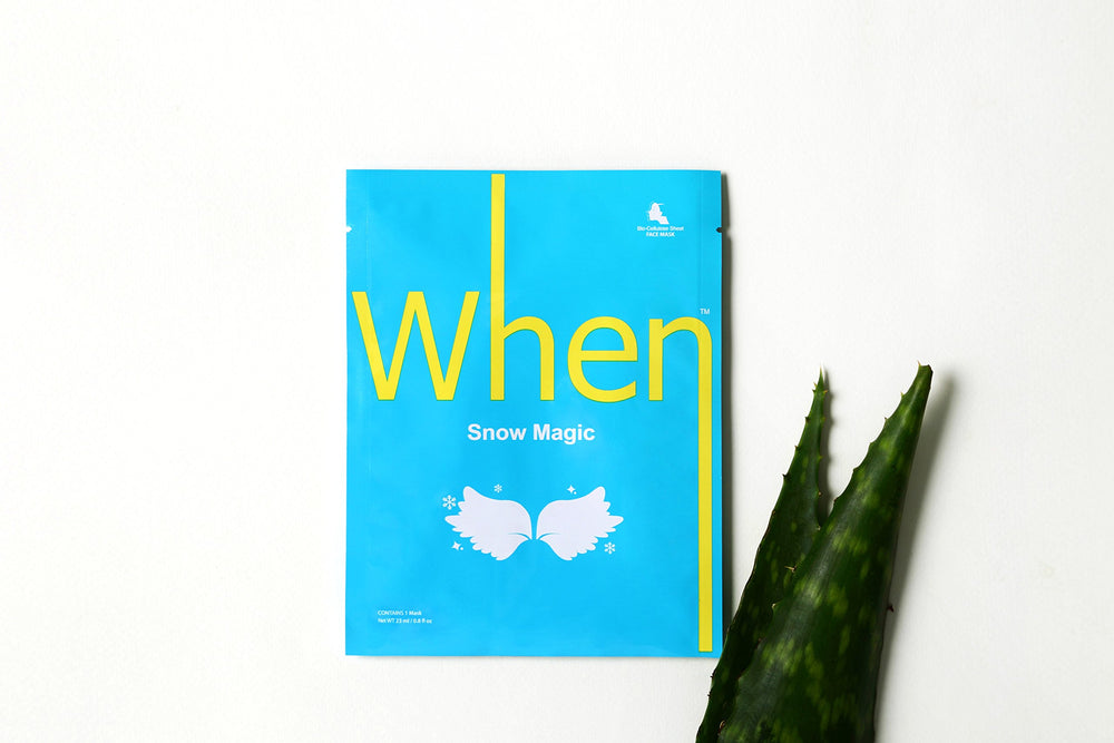 When Radiance facial mask application step visual for easy routine