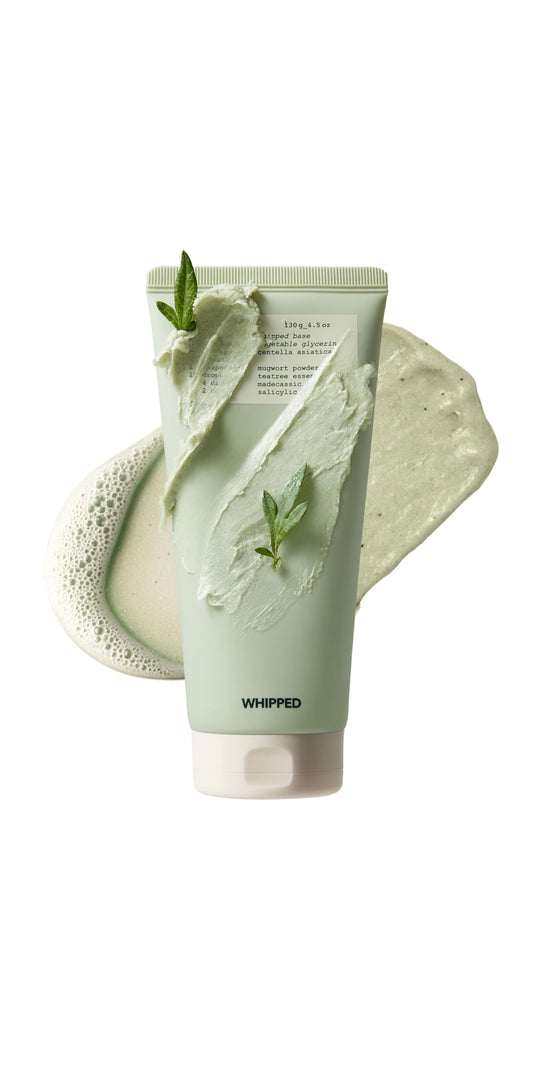 Whipped Semo Company Whipped Korean Skincare Face Wash bottle pour for effortless cleansing