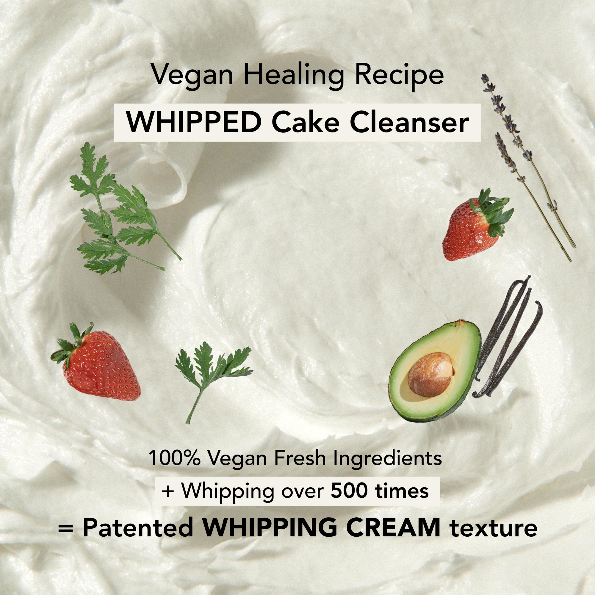 Whipped Semo Face Wash mask-layer on dry skin provides nourishing hydration.