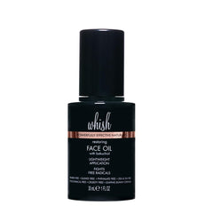 Whish Bakuchiol face oil bottle promotes hydration and glow