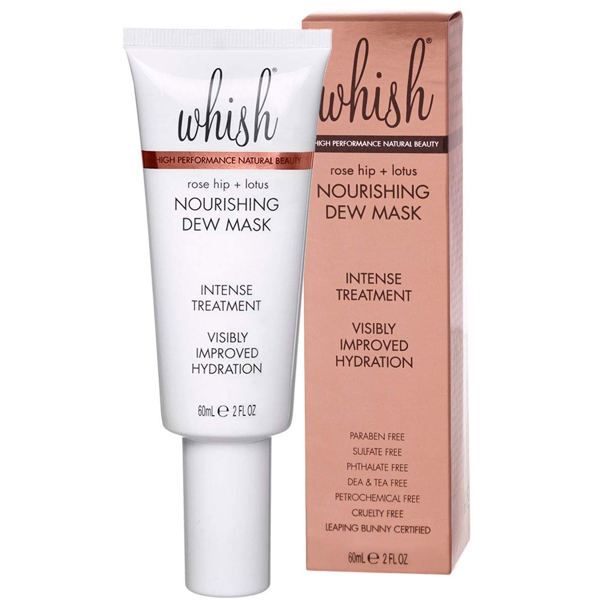 Whish Leaping Bunny-certified mask, paraben- and sulfate-free, USA-made