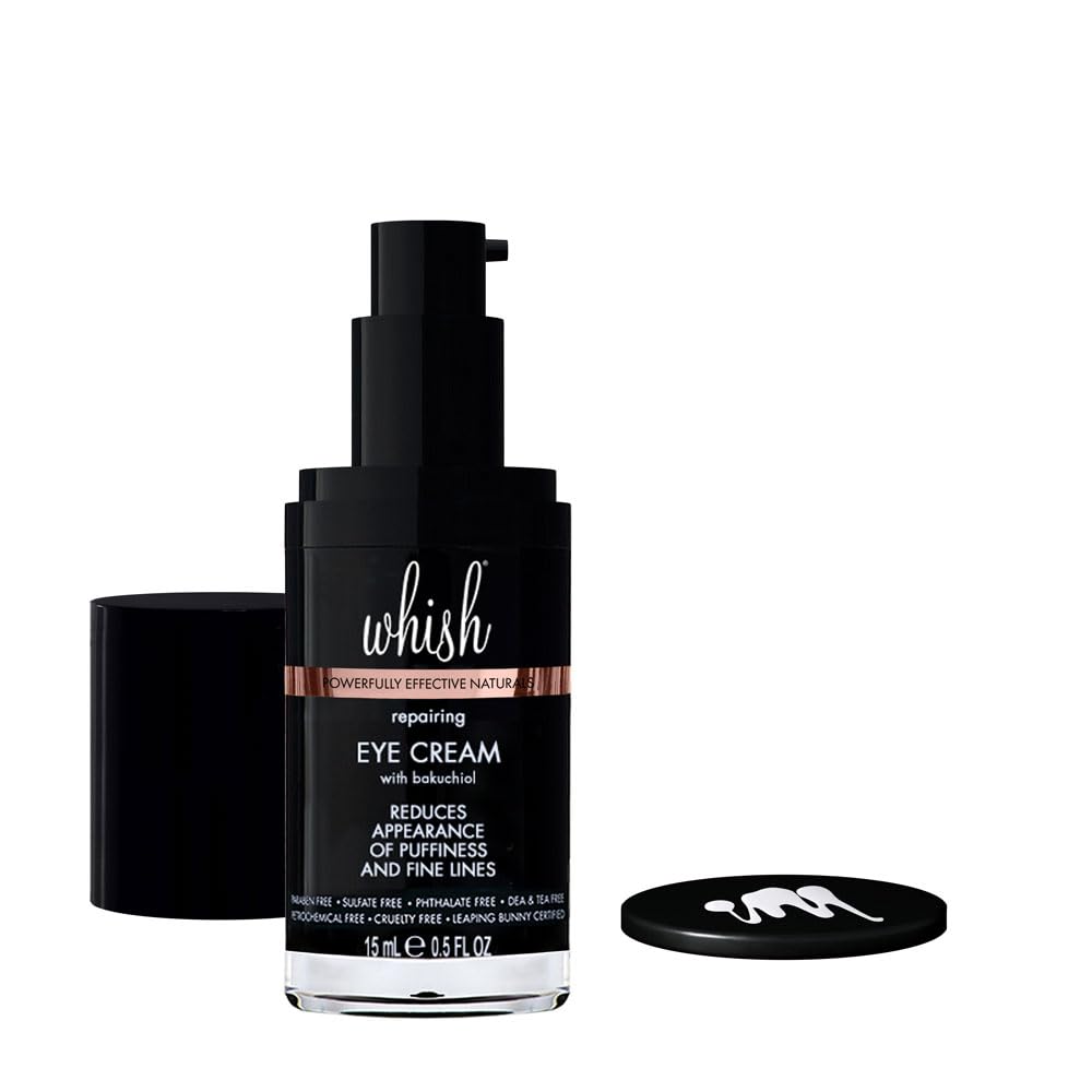 Whish Repairing Eye Cream texture close-up shows smooth finish.