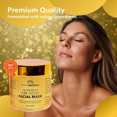 White Naturals 24K Gold Mask packaging photo suggesting a luxurious gift