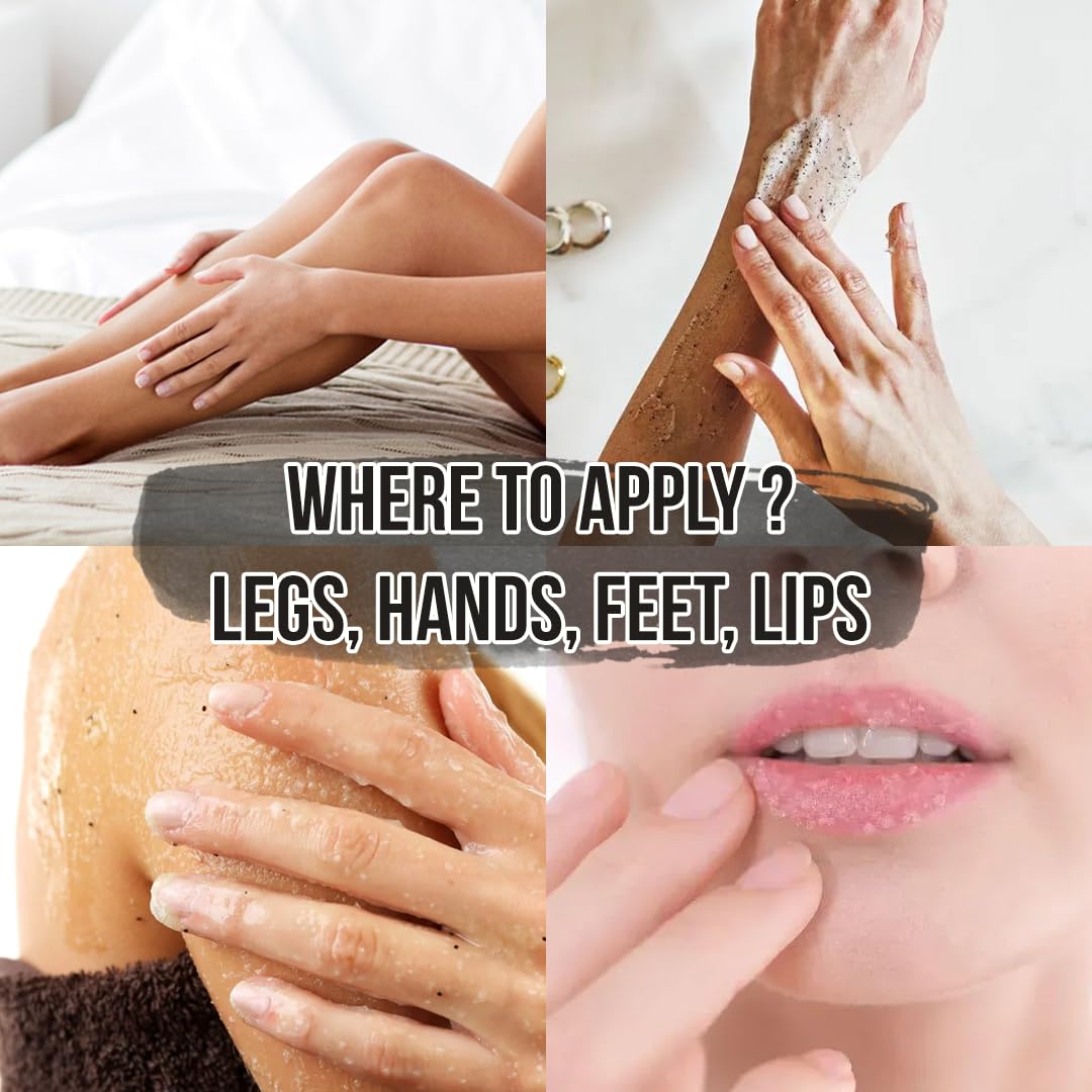 Lather and rinse with White Naturals scrub to cleanse and refresh skin.