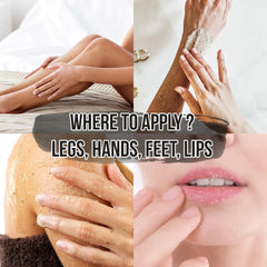 Lather and rinse with White Naturals scrub to cleanse and refresh skin.