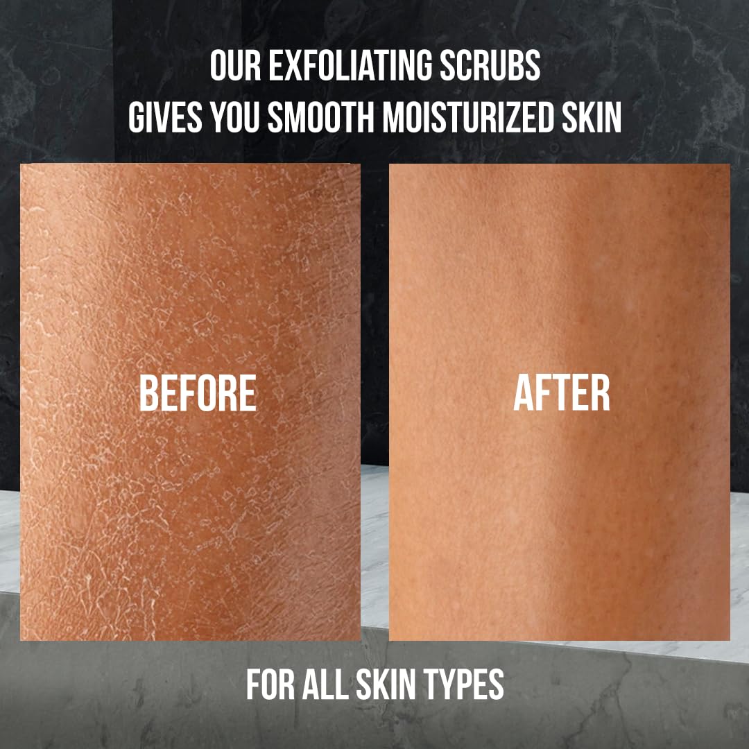 Close-up of White Naturals charcoal scrub texture with gentle polishing action.