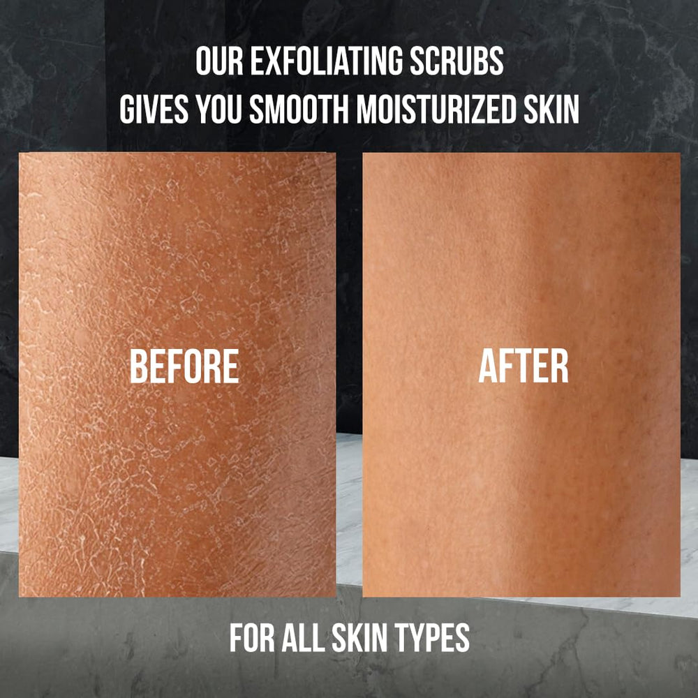 Close-up of White Naturals charcoal scrub texture with gentle polishing action.