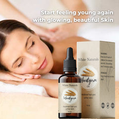 Applying White Naturals Wheat Germ Oil to skin for nourishment
