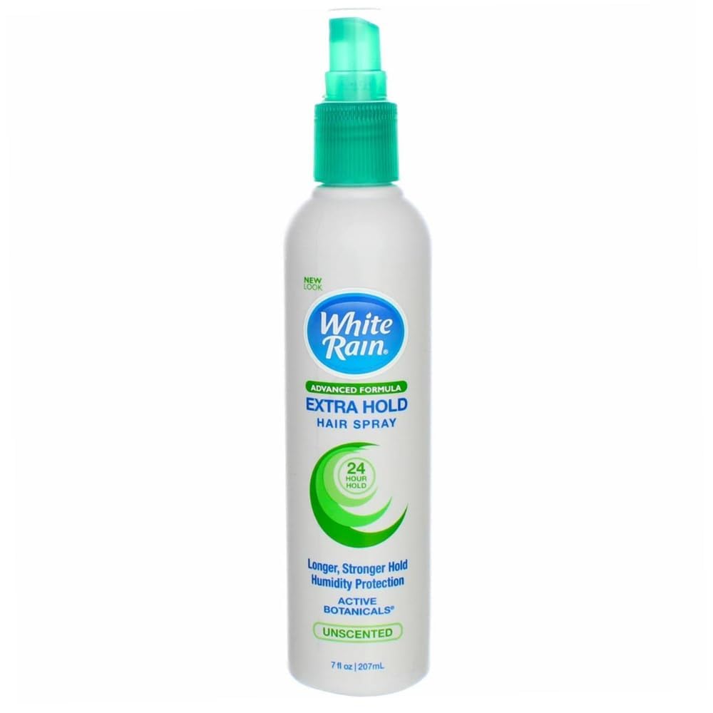White Rain two-pack bottles offering extra hold for all-day style.