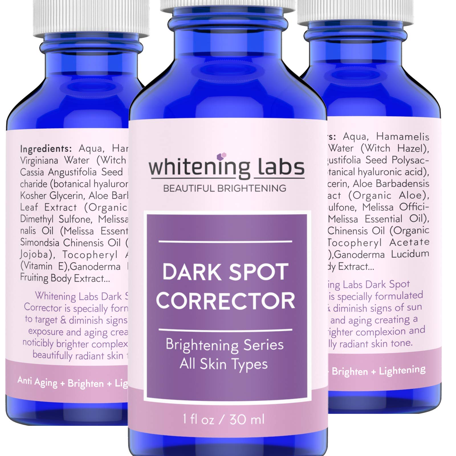 WhiteningLabs serum targeted at the neck area for even complexion