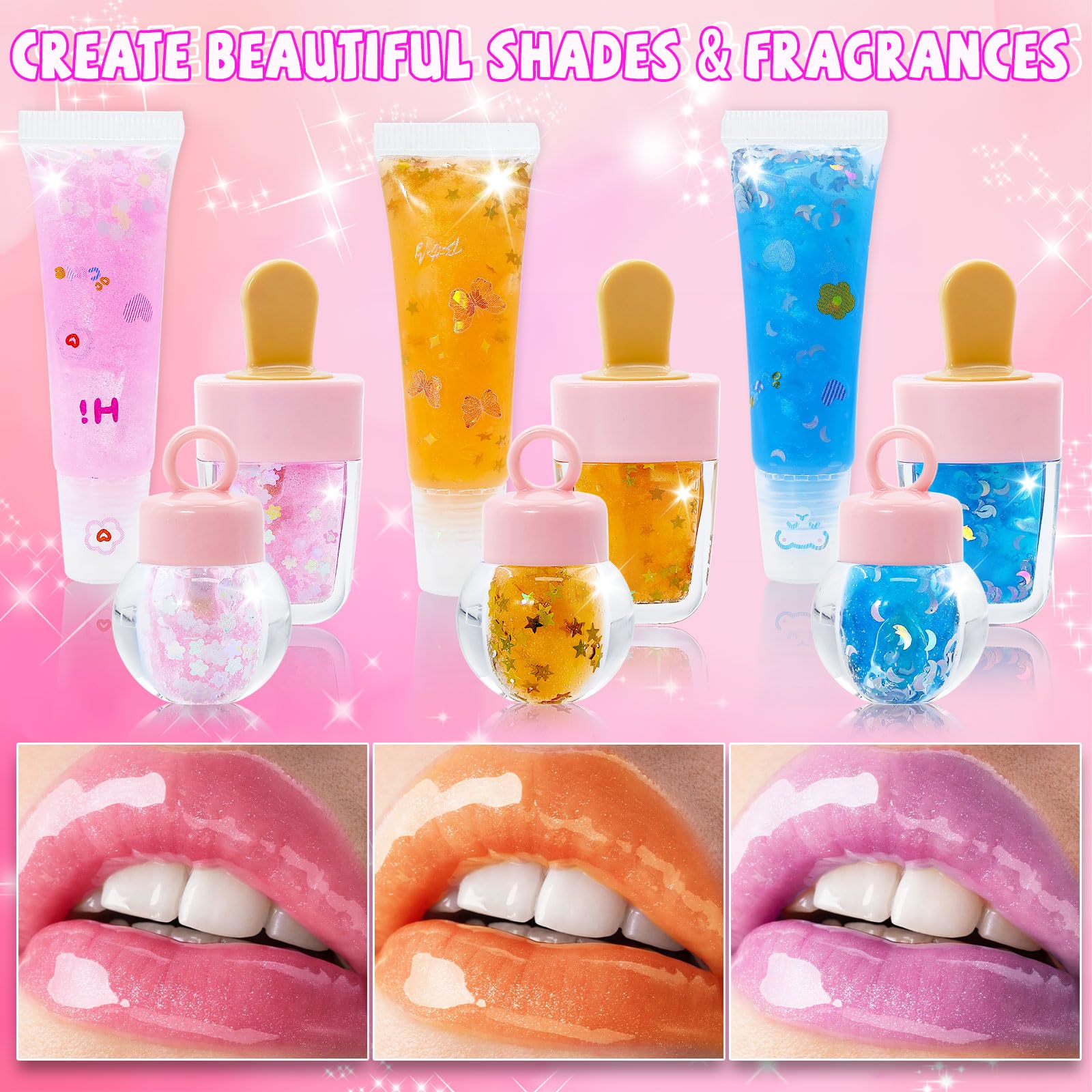 WhizToys lip brushes for precise blending and silky textures.